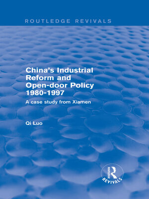 cover image of China's Industrial Reform and Open-door Policy 1980-1997